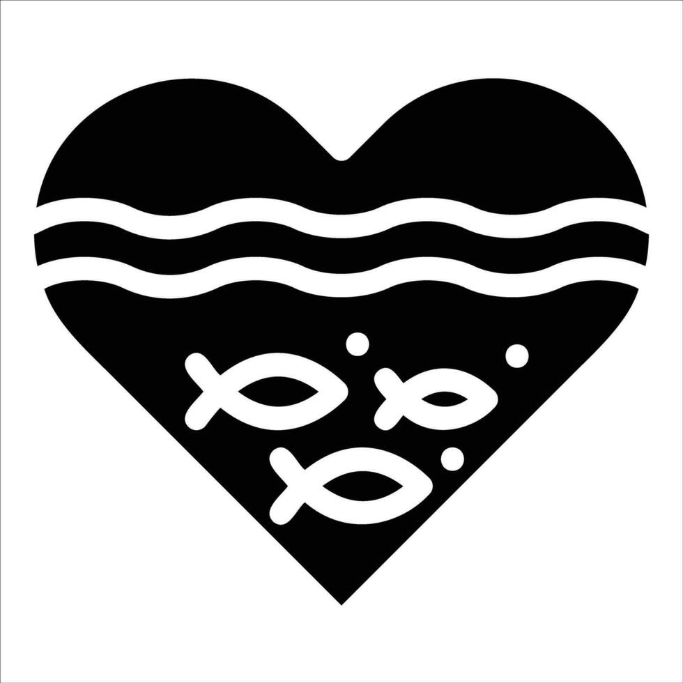 heart in flat design style vector
