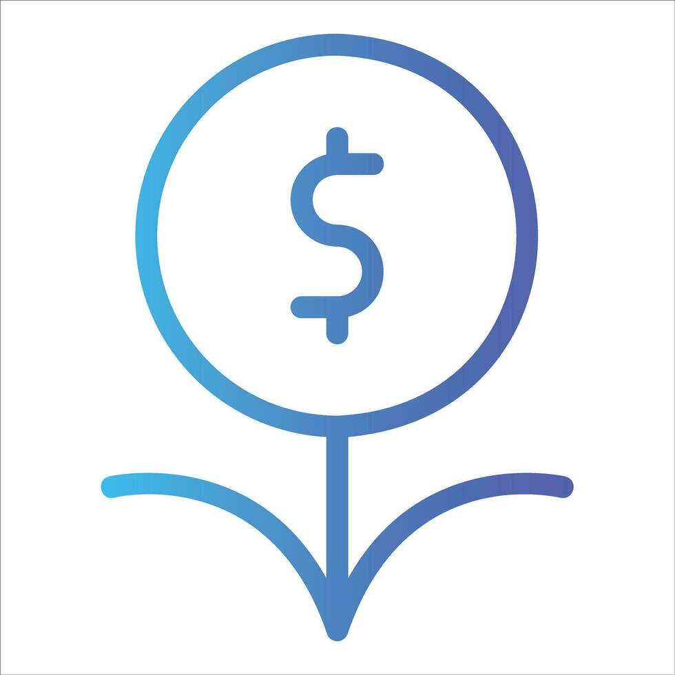 investment in flat design style vector