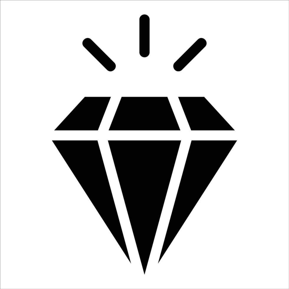 diamante en plano diseño estilo vector