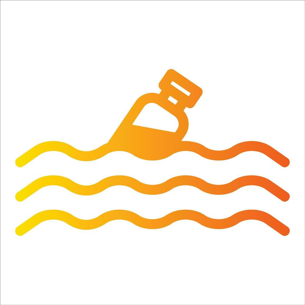 waste plastic in flat design style vector