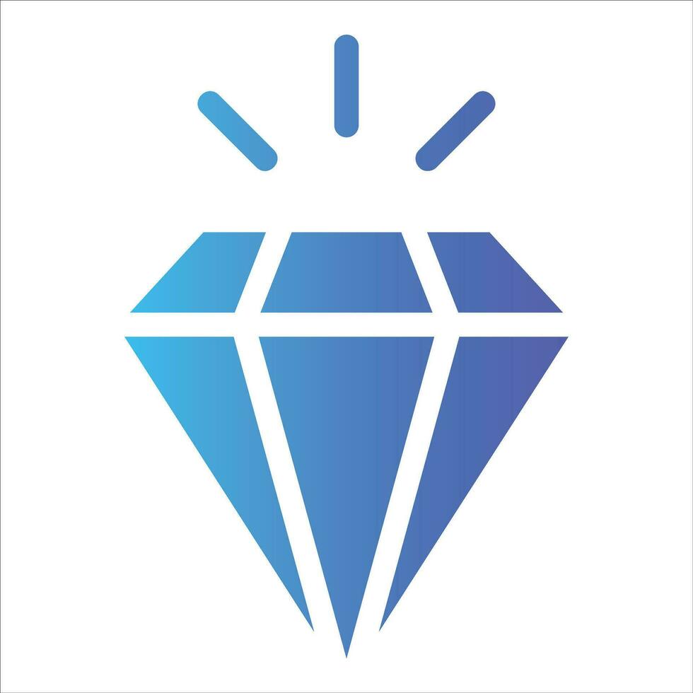 diamond in flat design style vector