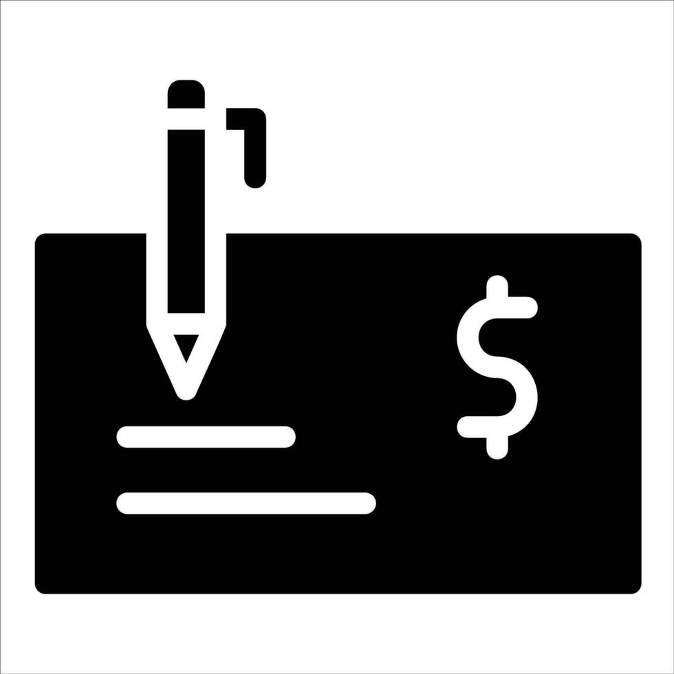 cheque en plano diseño estilo vector