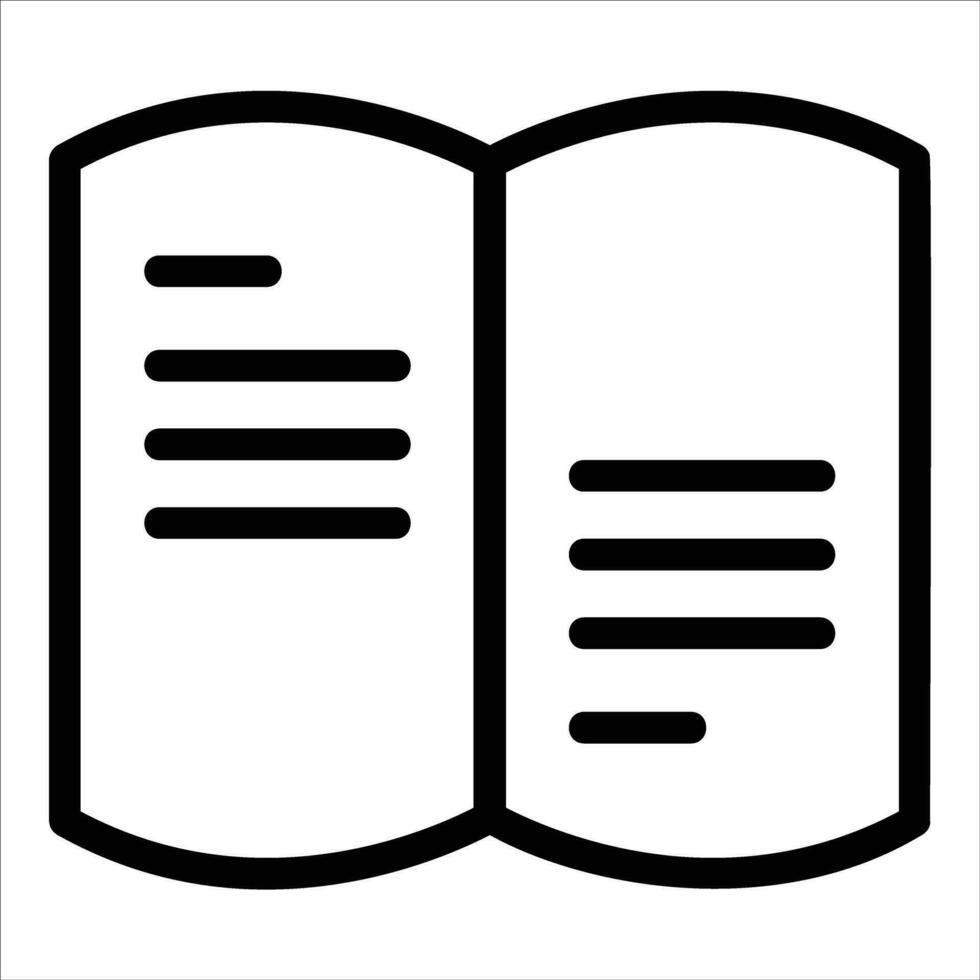 open book in flat design style vector