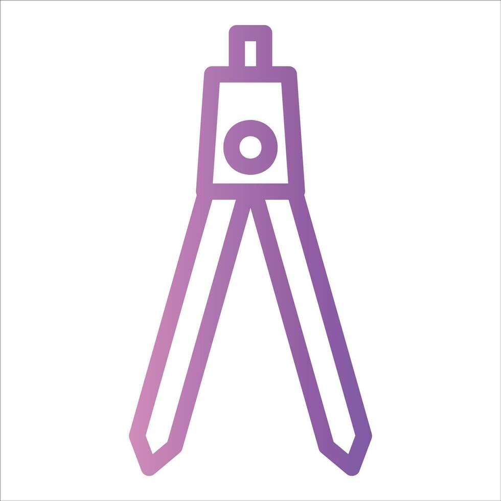 compass in flat design style vector