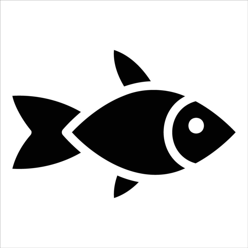 fish in flat design style vector