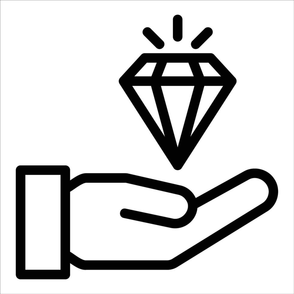 diamond in flat design style vector