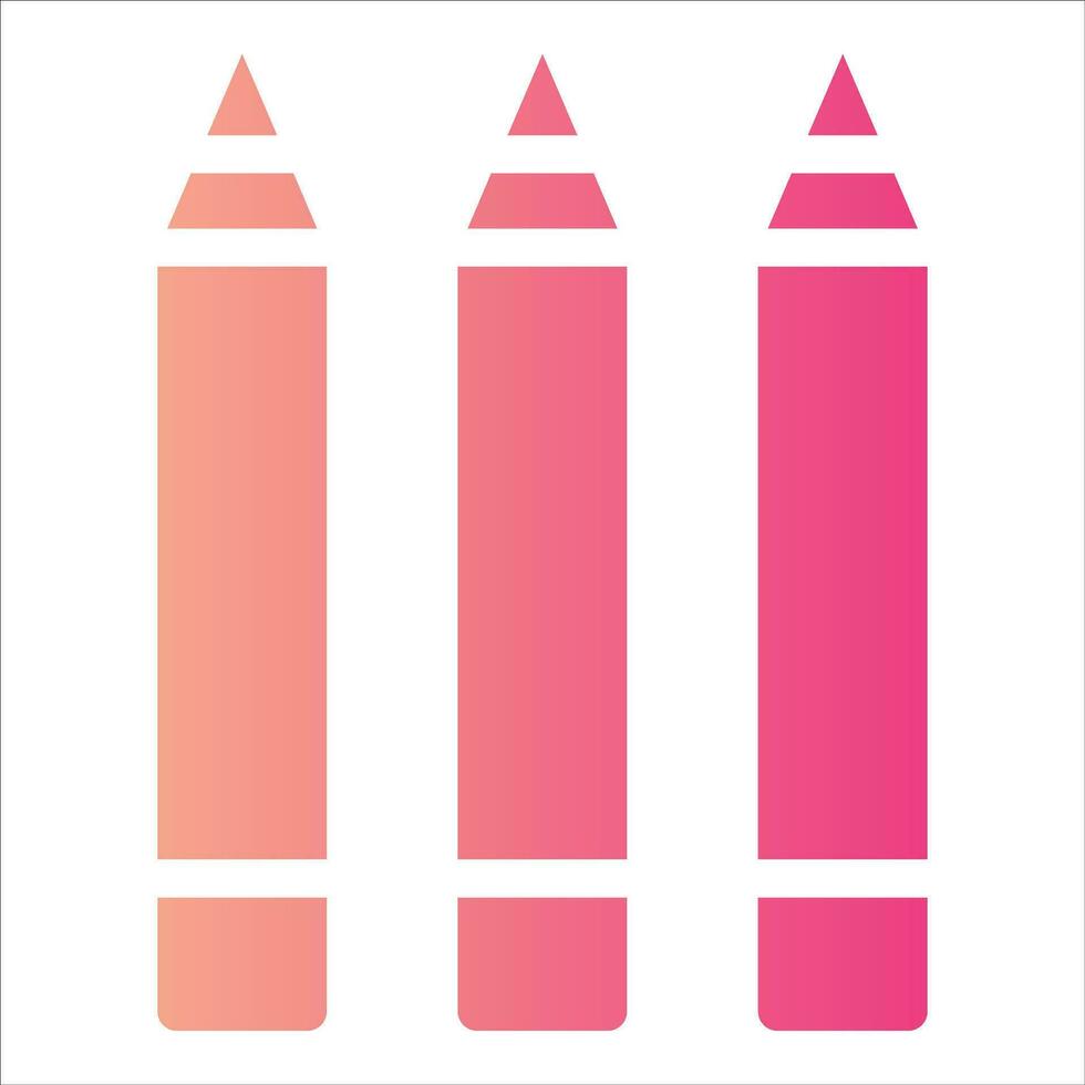 pencils in flat design style vector