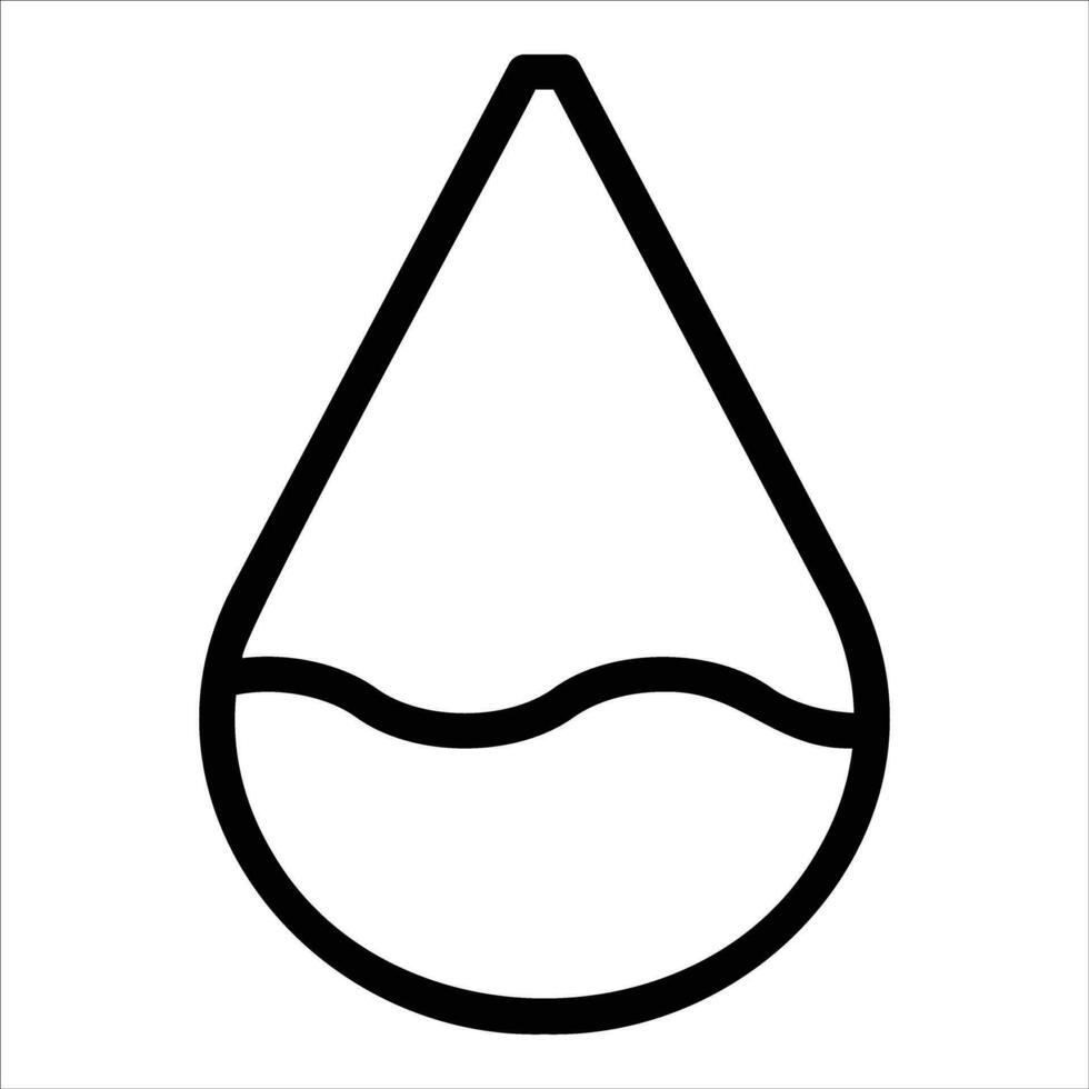 droplet in flat design style vector