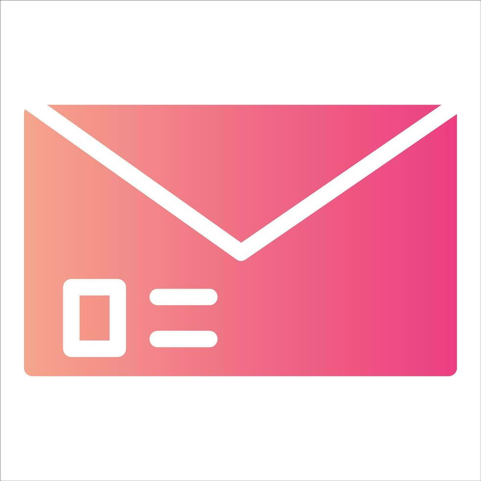 envelope in flat design style vector