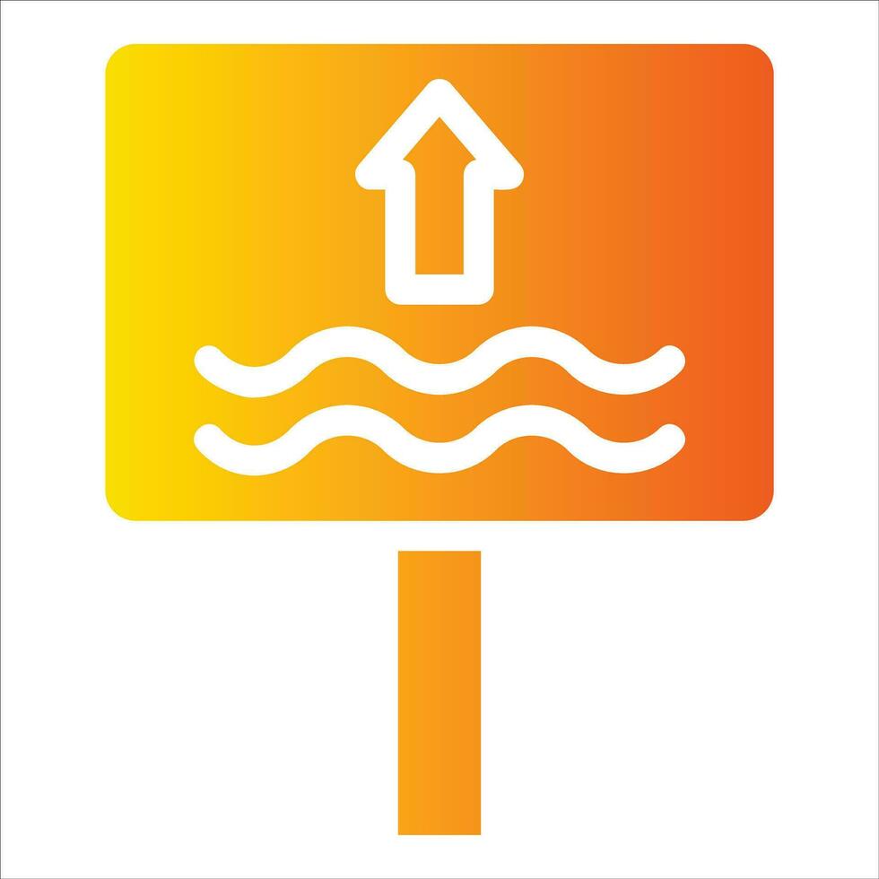 river sign in flat design style vector
