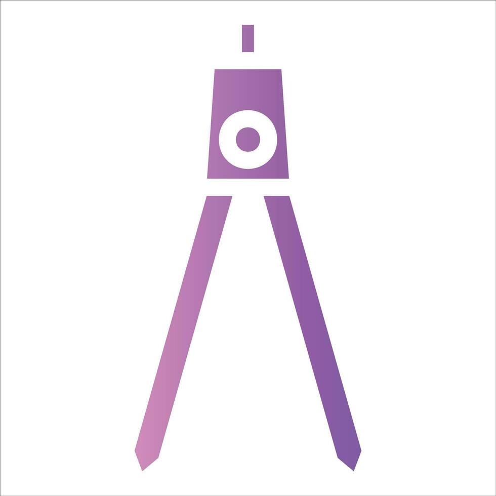 compass in flat design style vector