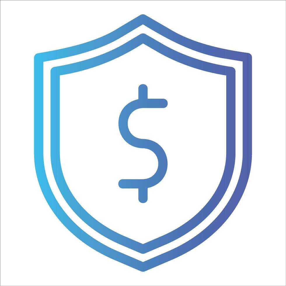 shield in flat design style vector