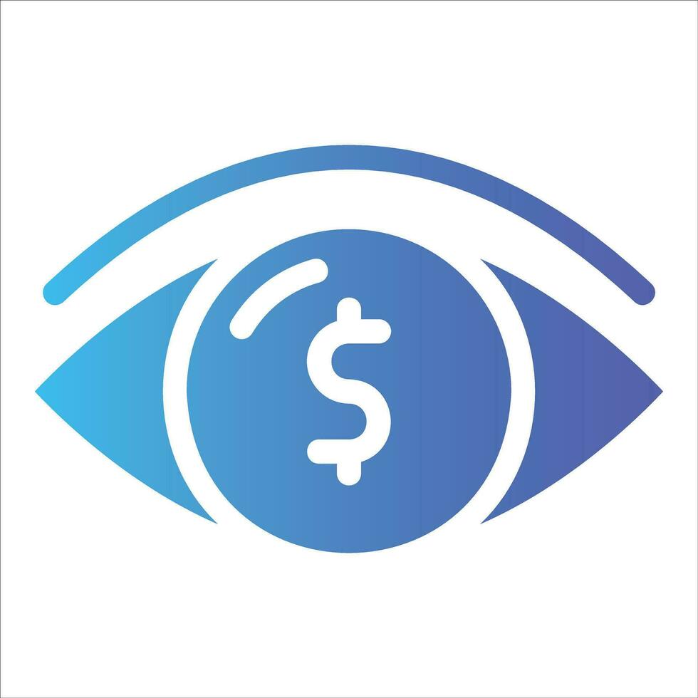 vision in flat design style vector