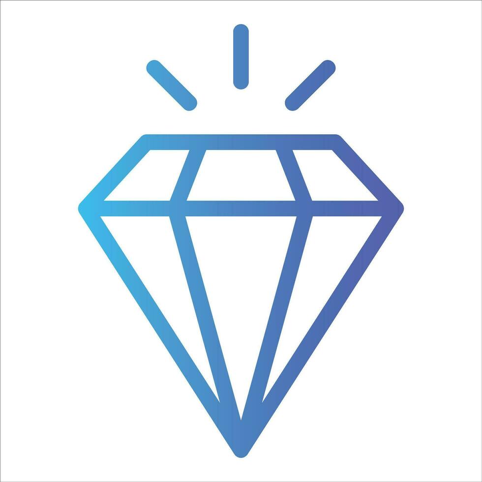 diamond in flat design style vector
