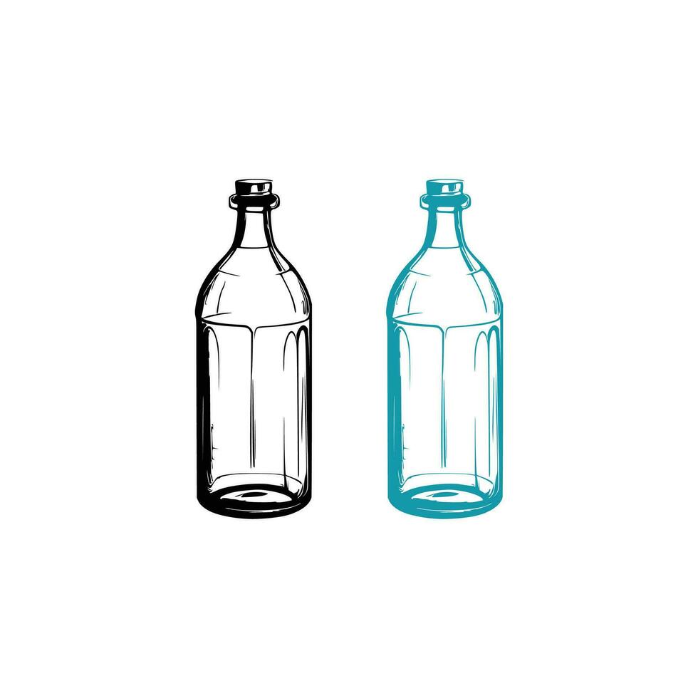 Glass Bottle Vector