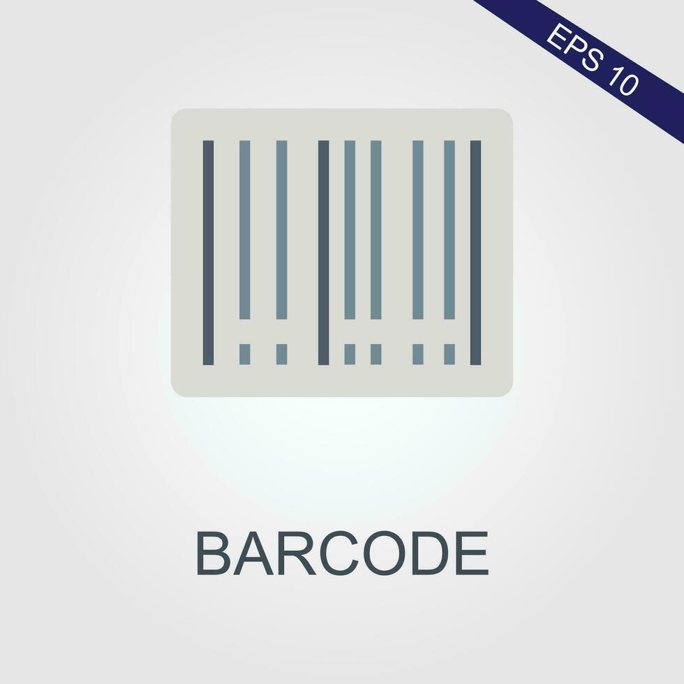 barcode flat icons eps file vector