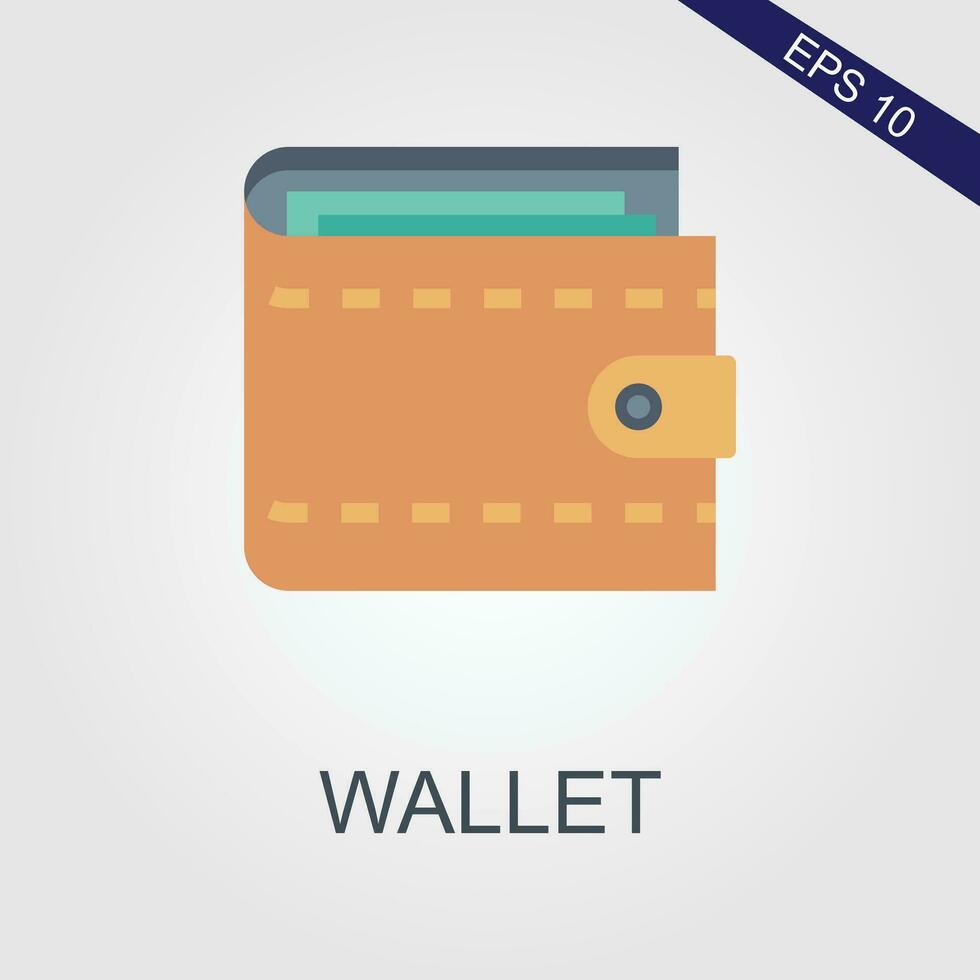 wallet flat icons eps file vector