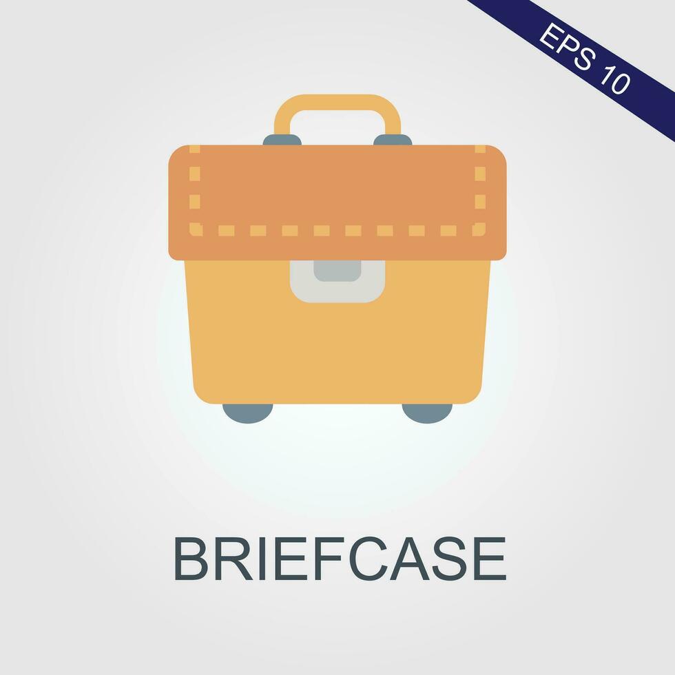 briefcase flat icons eps file vector