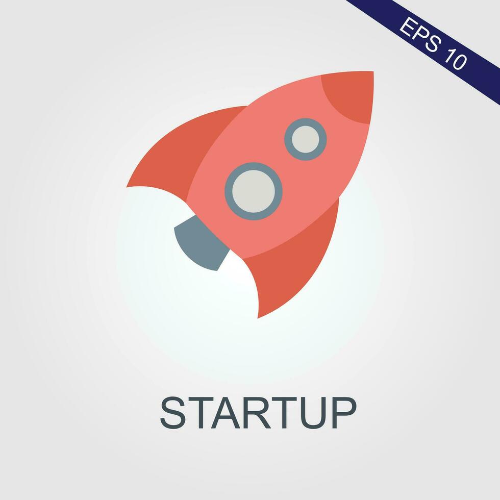 startup flat icons eps file vector