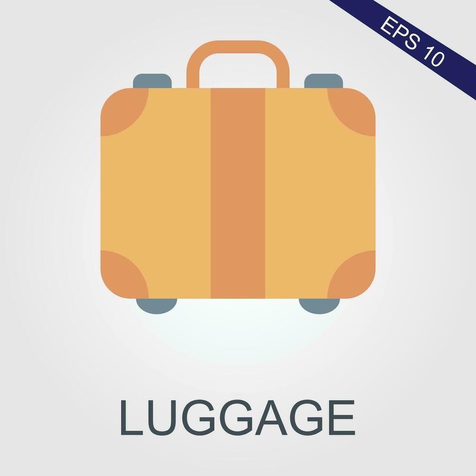 luggage flat icons eps file vector