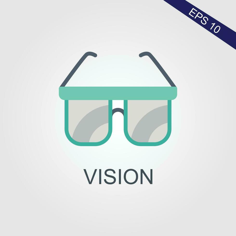 vision flat icons eps file vector