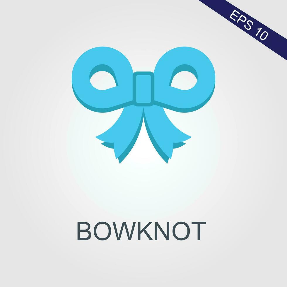 bowknot plano íconos eps archivo vector