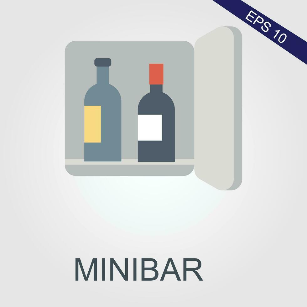 minibar flat icons eps file vector