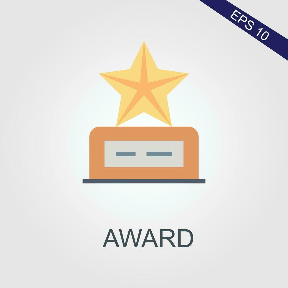 award flat icons eps file vector
