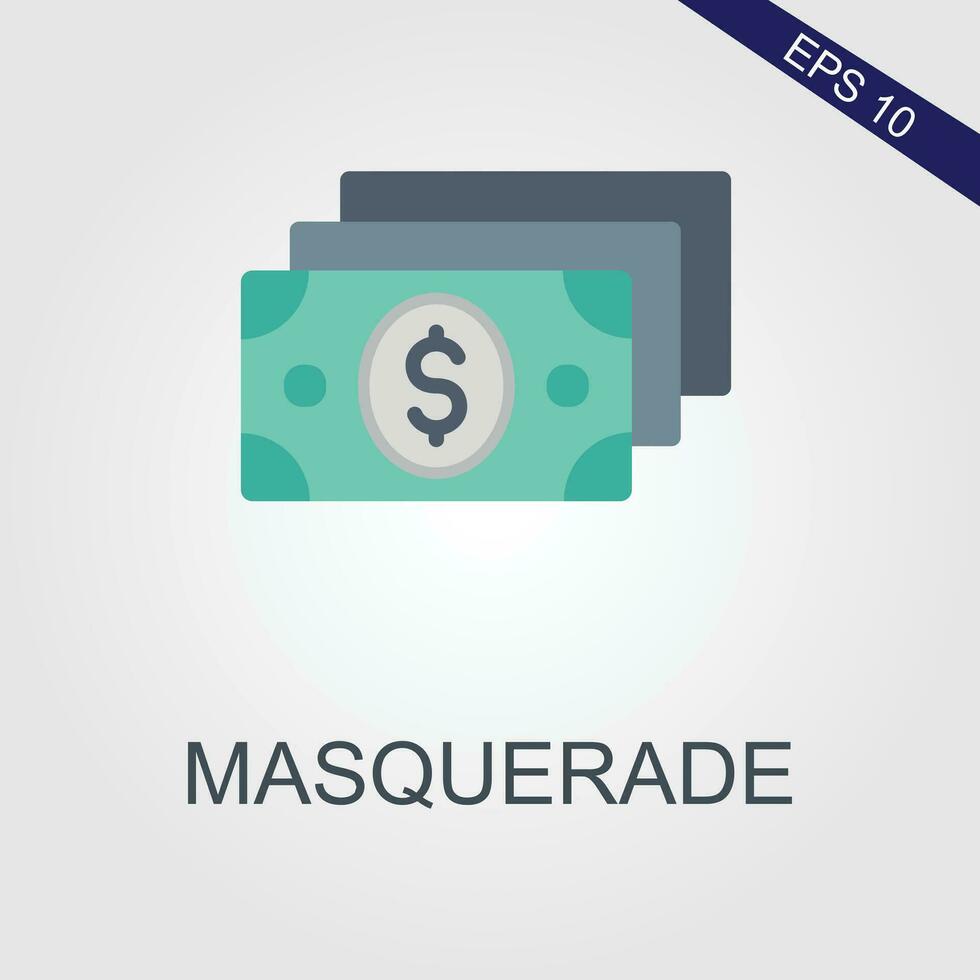 masquerade flat icons eps file vector