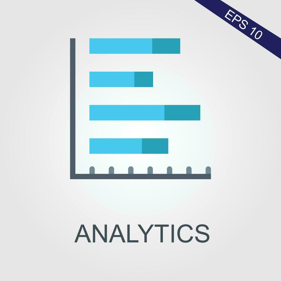 analytics flat icons eps file vector