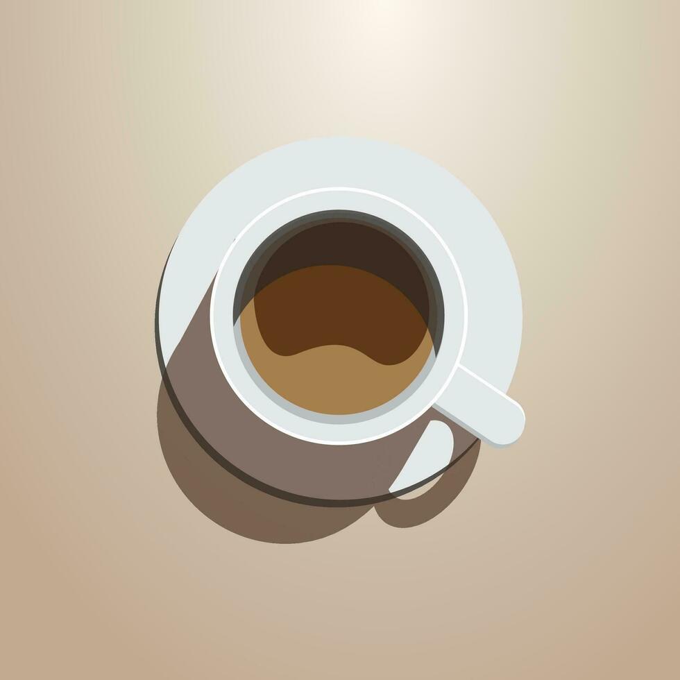 ilustración vectorial de taza de café vector
