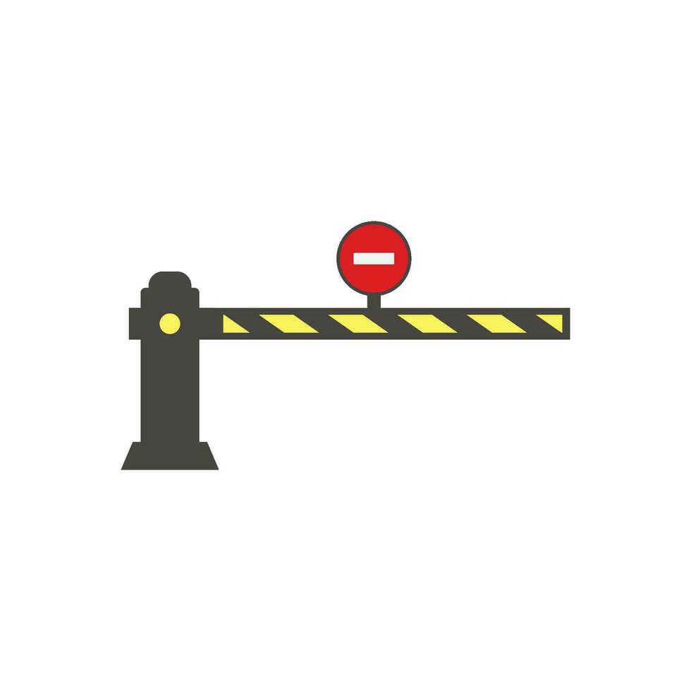 road block icon vector