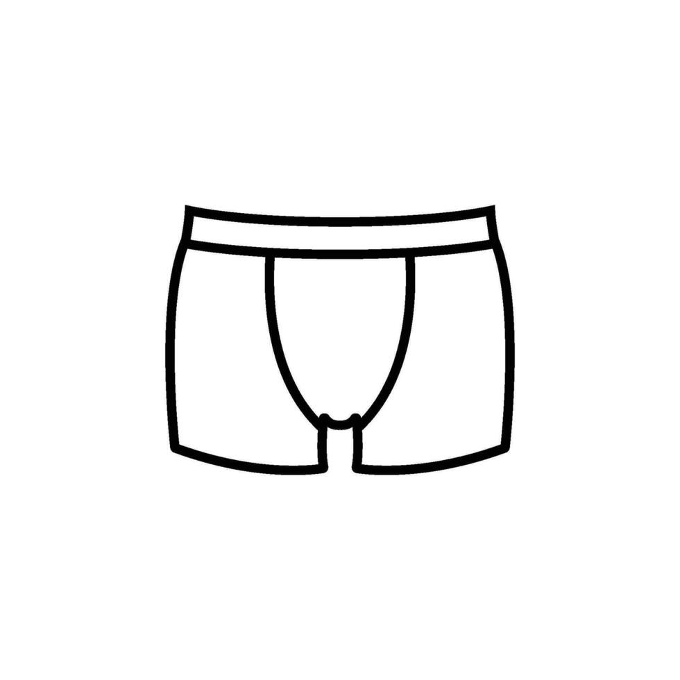men underwear icon vector