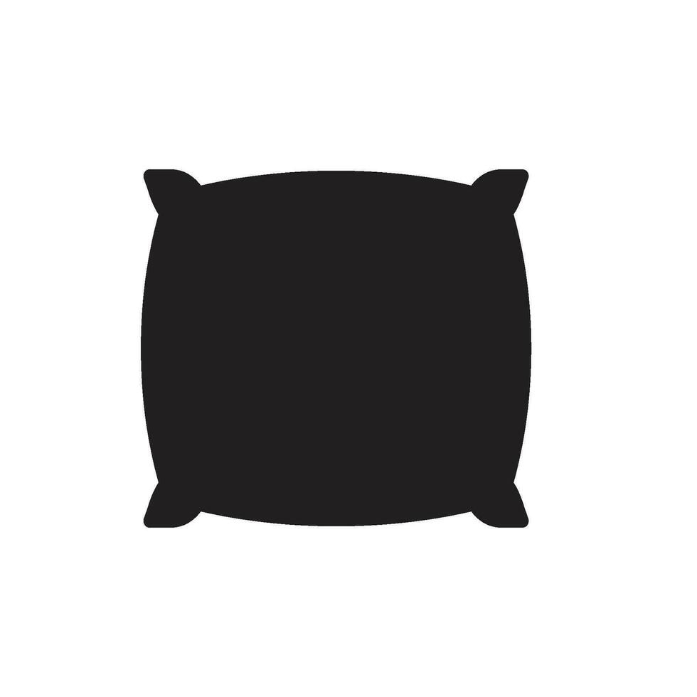 almohada logo icono vector