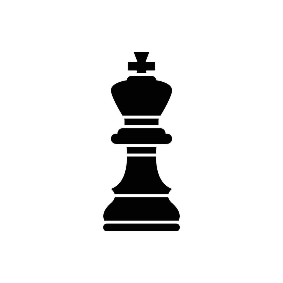 chess king piece vector