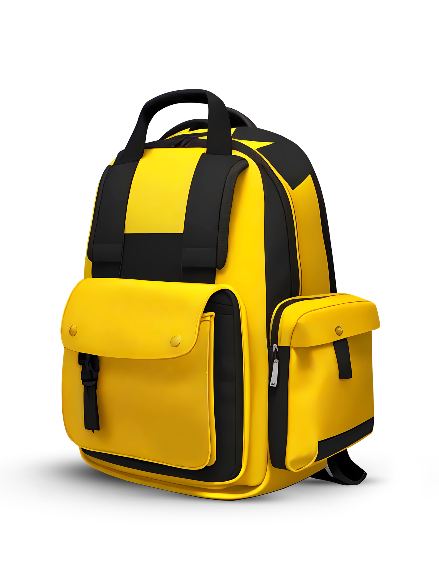 3D Rendering Yellow Backpack 25782589 PNG