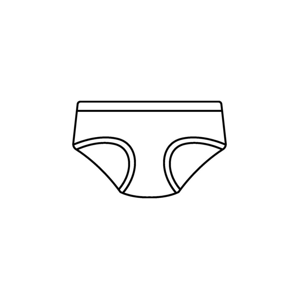 men underwear icon vector