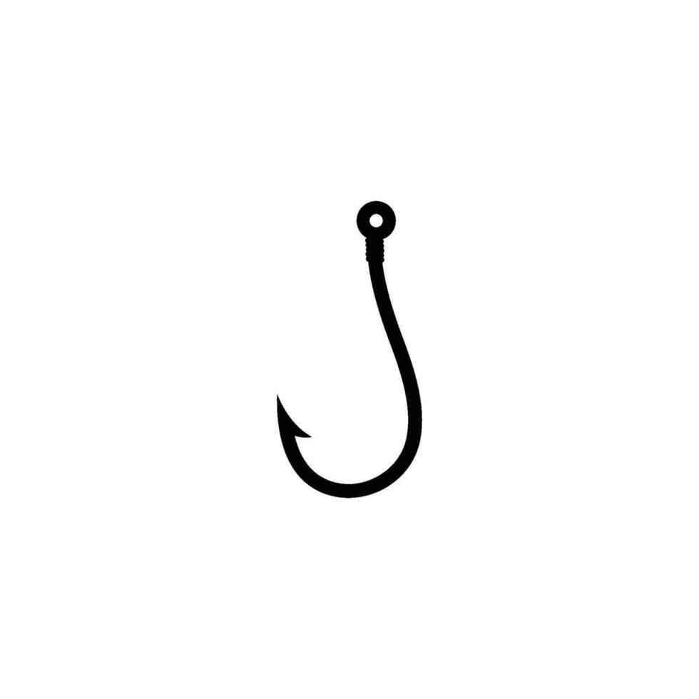 fishing hook icon vector