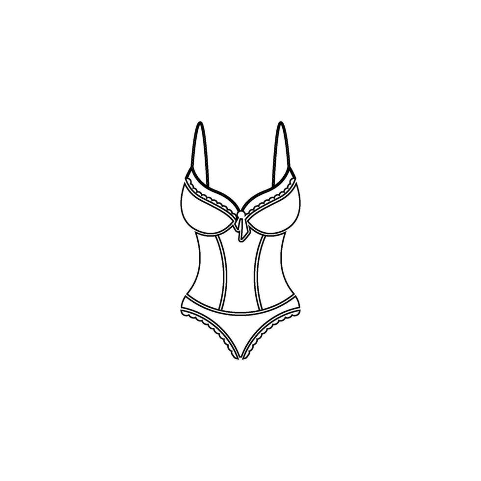 lingerie icon design vector