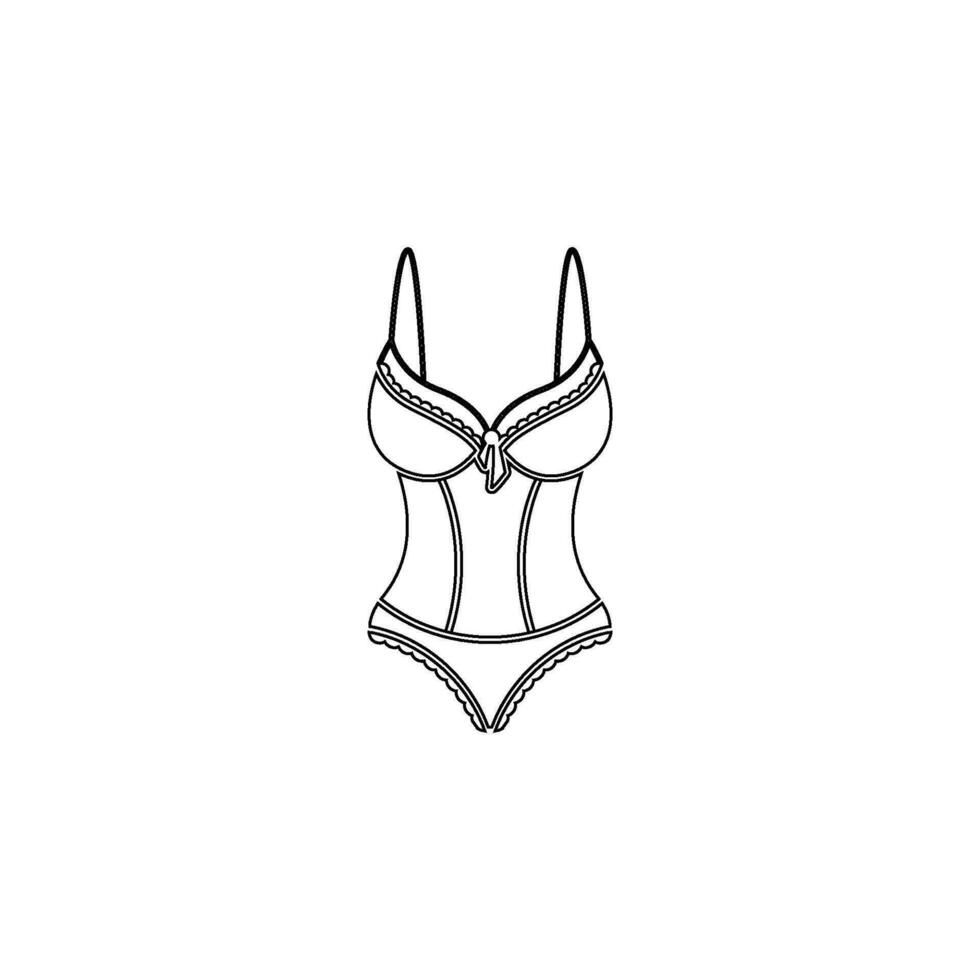 lingerie icon design vector