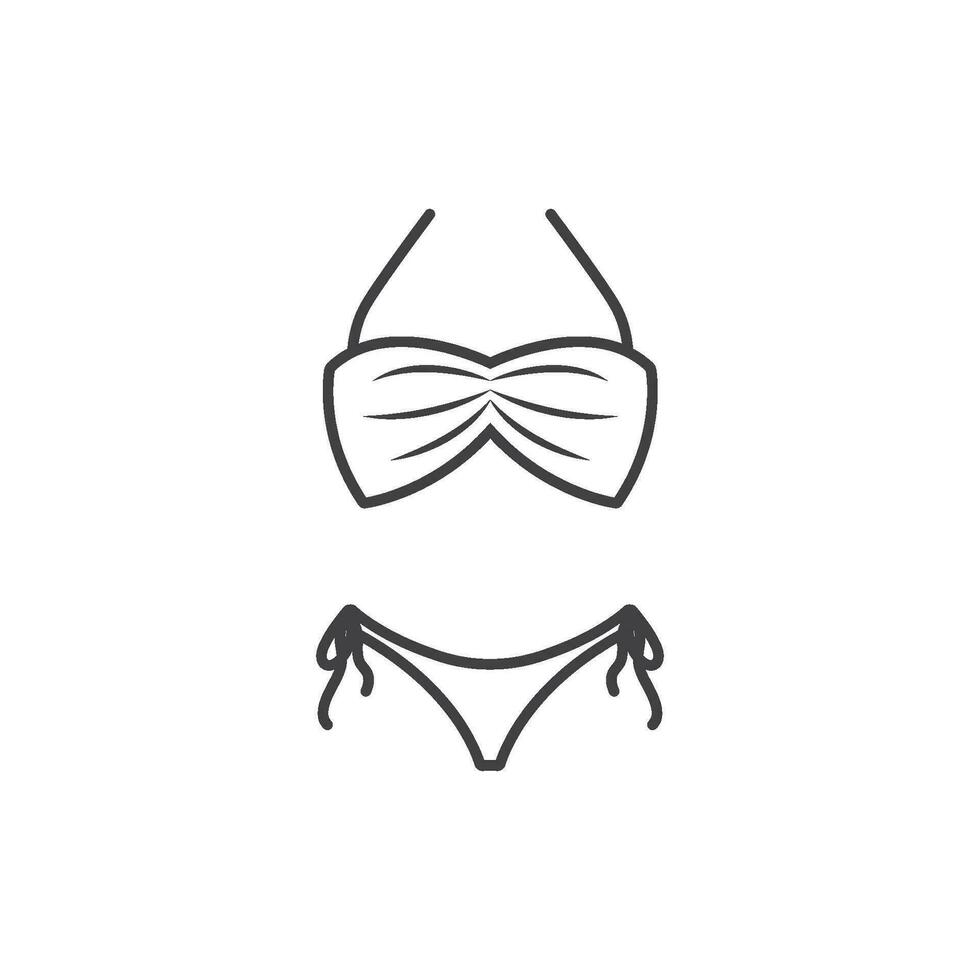 bikini icono vector