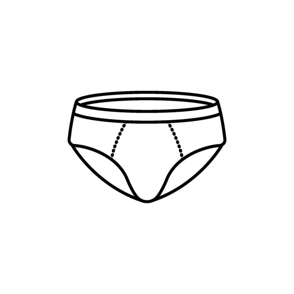 men underwear icon vector