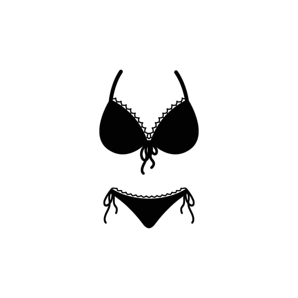 lingerie icon vector