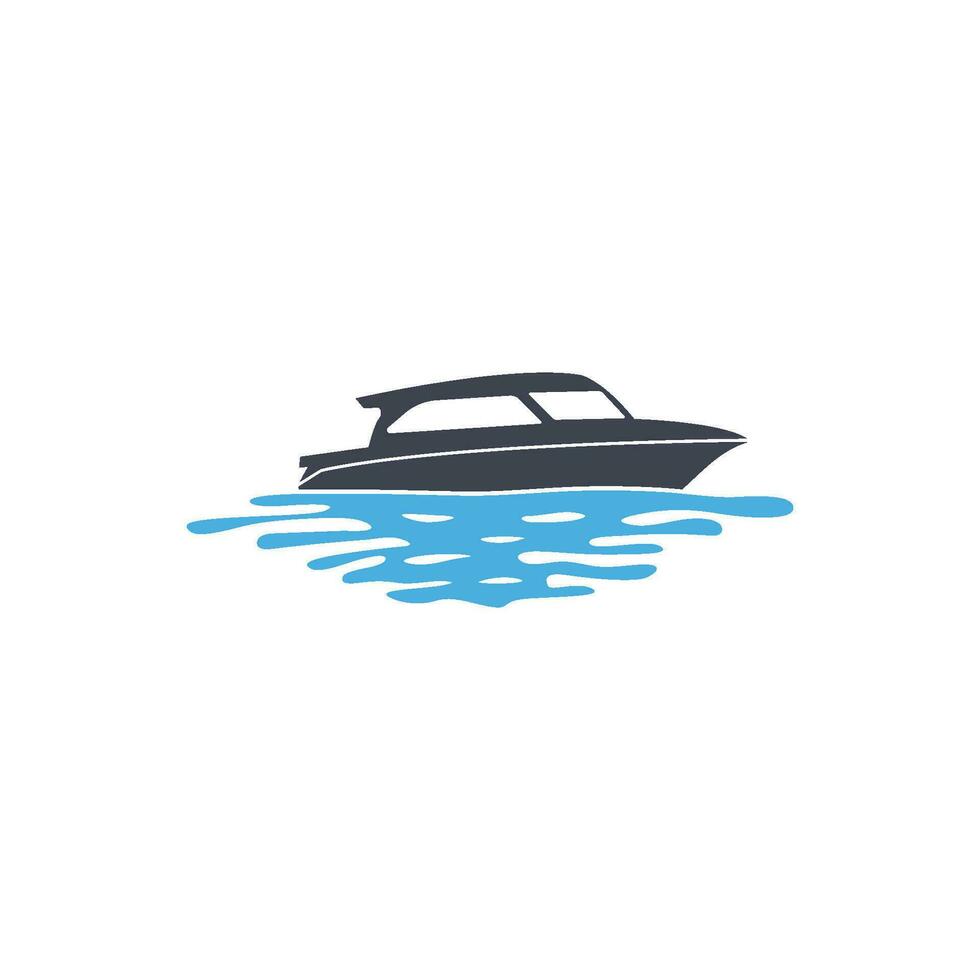 speed boat icon vector