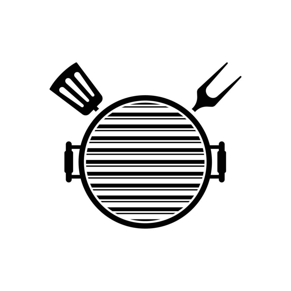 barbecue grill icon vector