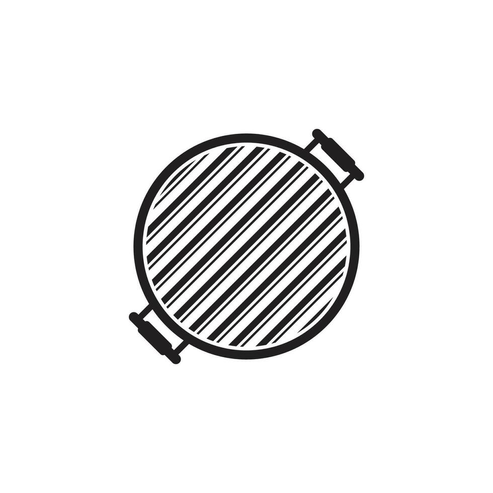 barbecue grill icon vector