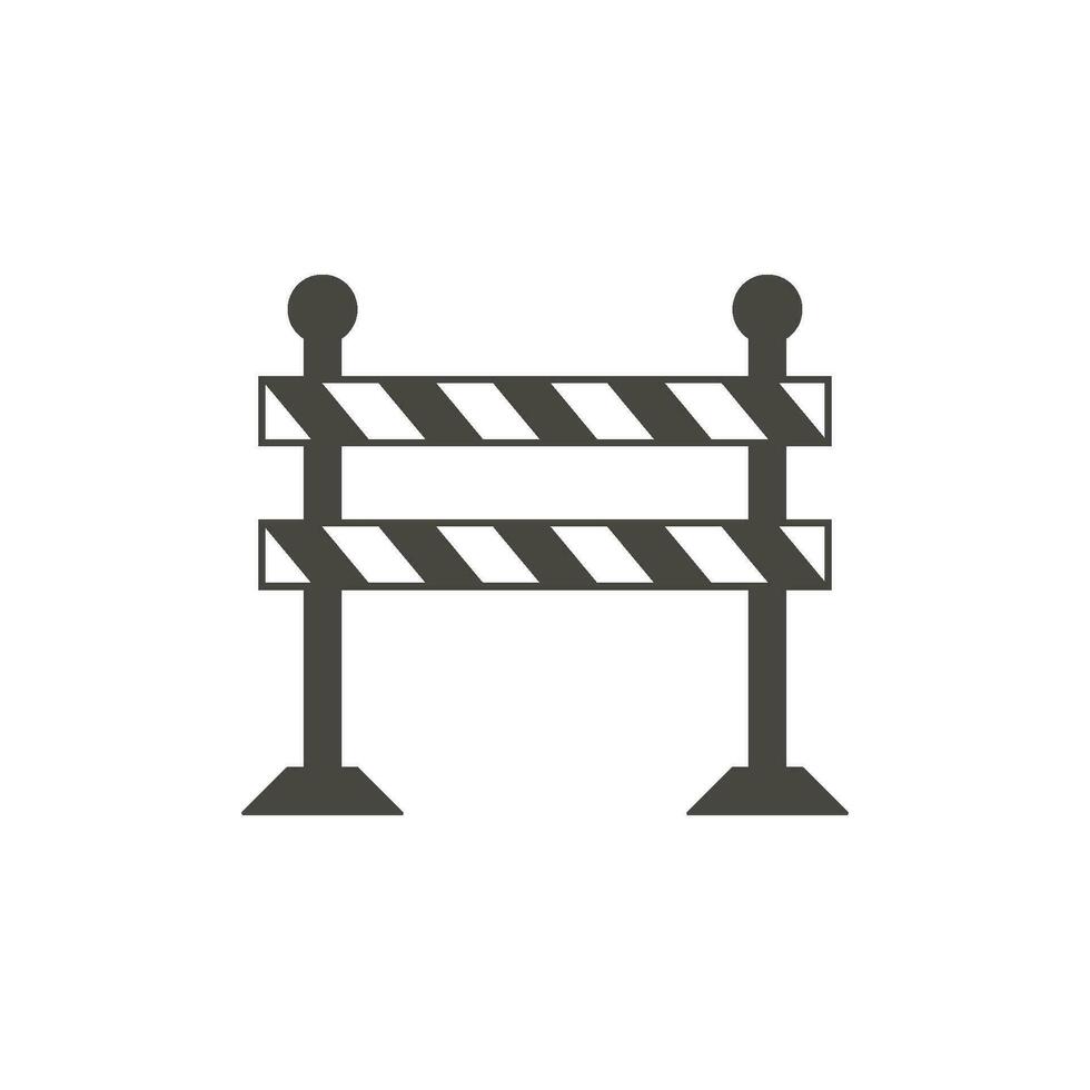 road block icon vector