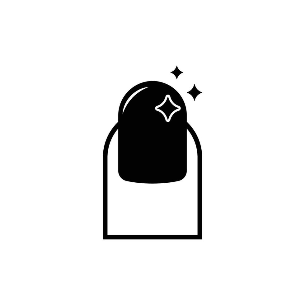 clean nail icon vector