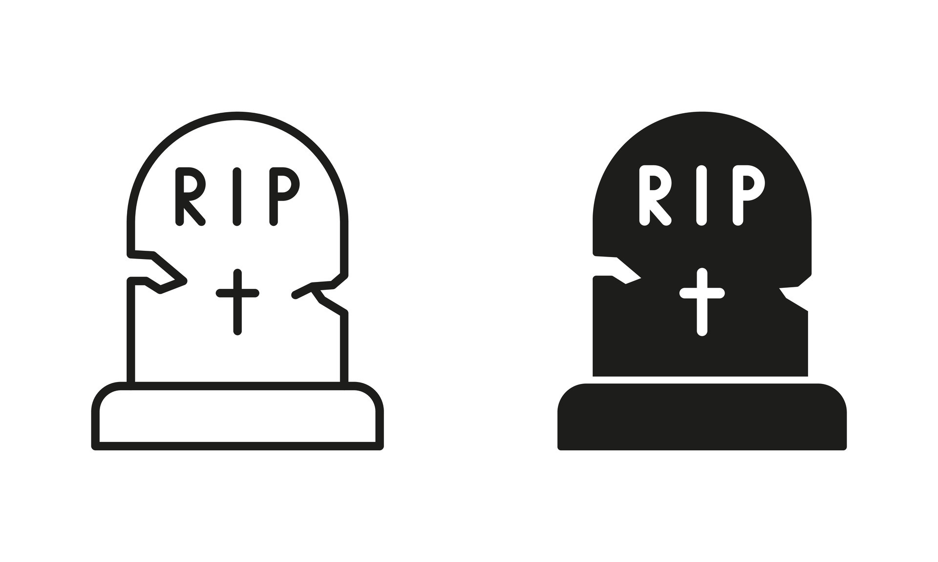 Halloween RIP Tombstone PNG Clip Art Image​