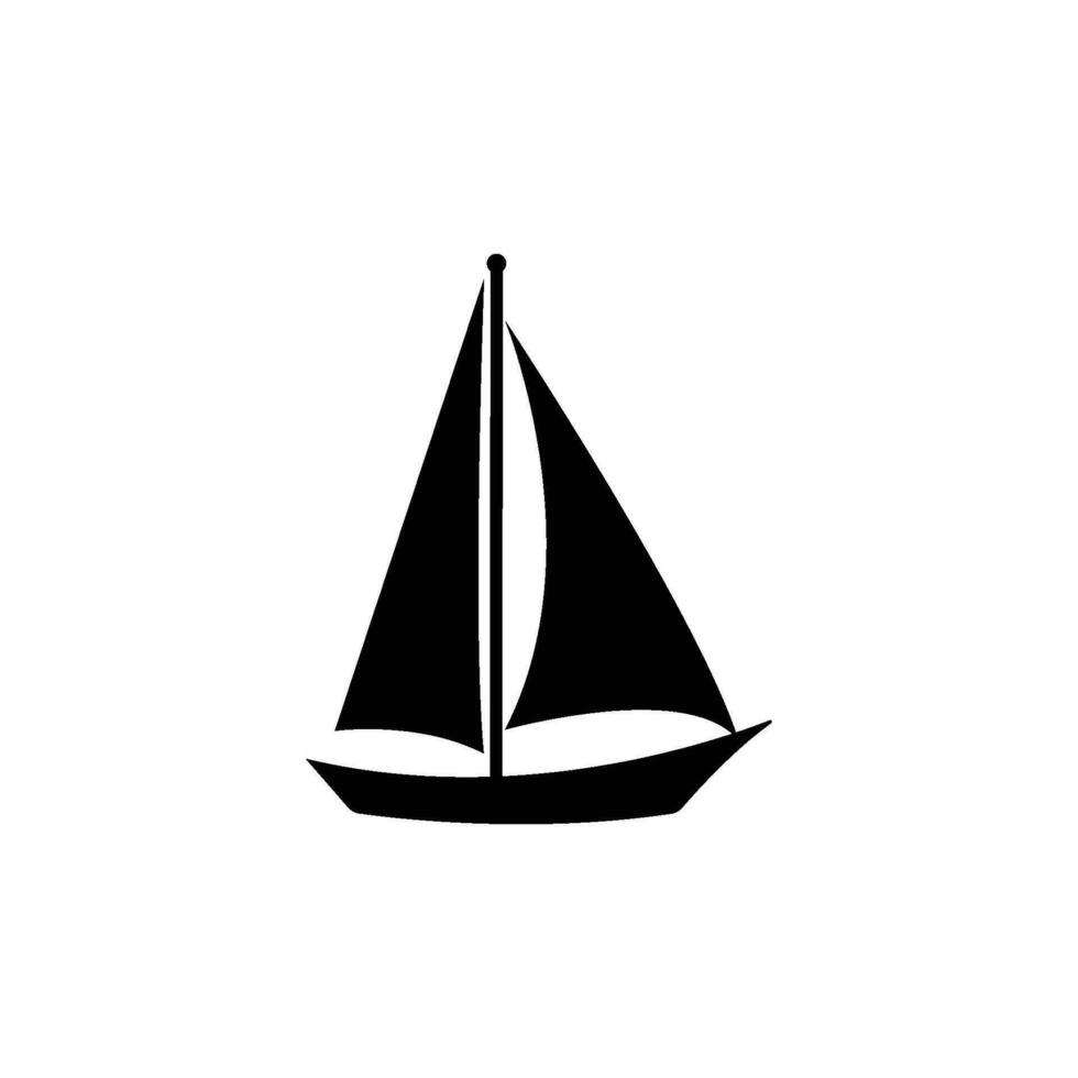 sailboat icon vector